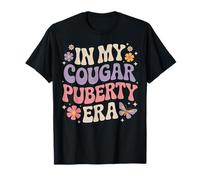 Funny 70s Retro Menopause Midlife Cougar Puberty T-Shirt