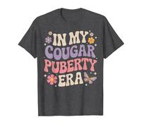Funny 70s Retro Menopause Midlife Cougar Puberty T-Shirt, Men, Dark Heather Grey, 3X-Large