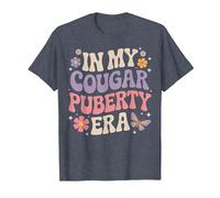 Funny 70s Retro Menopause Midlife Cougar Puberty T-Shirt, Men, Heather Blue, 5X-Large