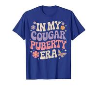 Funny 70s Retro Menopause Midlife Cougar Puberty T-Shirt, Men, Royal Blue, Large