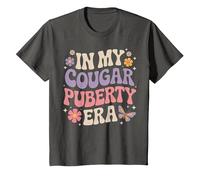 Funny 70s Retro Menopause Midlife Cougar Puberty T-Shirt, Youth, Asphalt Grey, 2T