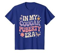 Funny 70s Retro Menopause Midlife Cougar Puberty T-Shirt, Youth, Royal Blue, Large