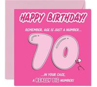 Funny 70th Birthday Card, Big Laughs for the Big 7-0