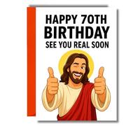 Funny 70th Birthday Card For Men Women - Cheeky 70th Birthday Joke Card - Humorous Milestone Birthday Card JBS309