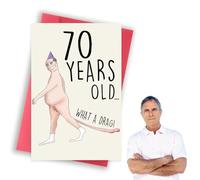 Funny 70th Birthday Cards for Men, Funny 70th Birthday Gifts for Men, 70 Year old Birthdays Cards Gifts for Man Husband, Father, Happy 70th Numerous Birthdays Card (70th Birthday Cards)
