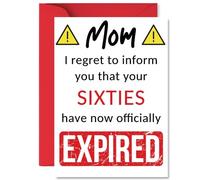 Funny 70th Birthday Cards for Mom, Your Sixties Have Expired
