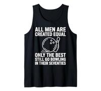 Funny 70th Birthday Dad Fathers Day Bowling Men Tank Top