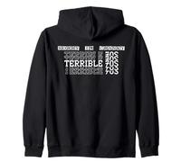 Funny 70th Birthday Sorry I'm Cranky Terrible 70s Retro Zip Hoodie