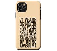 Funny 71st Birthday Shirt Old Meter Funny 71 Year Old Gifts Case for iPhone 11 Pro Max