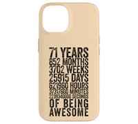 Funny 71st Birthday Shirt Old Meter Funny 71 Year Old Gifts Case for iPhone 14