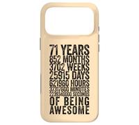 Funny 71st Birthday Shirt Old Meter Funny 71 Year Old Gifts Case for iPhone 17 Pro Max