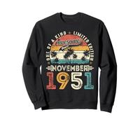 Funny 74 Years Old Vintage November 1951 74th Birthday Men Sweatshirt