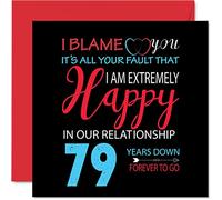 Funny 79th Anniversary Card for Wife or Husband