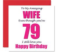 Funny 79th Birthday Cards for Wife, 79 I Still Love You