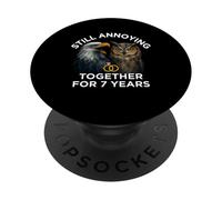 Funny 7th Anniversary Still Annoying Couple 7 Years PopSockets Adhesive PopGrip