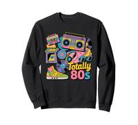 Funny 80s 1980s Party Totally 80s Retro Turntable Cassette Sweatshirt