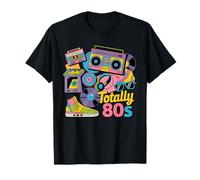Funny 80s 1980s Party Totally 80s Retro Turntable Cassette T-Shirt
