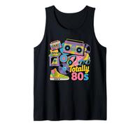 Funny 80s 1980s Party Totally 80s Retro Turntable Cassette Tank Top