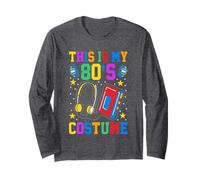 Funny 80's Lovers 1980s Party Retro This Is My 80s Costume Long Sleeve T-Shirt