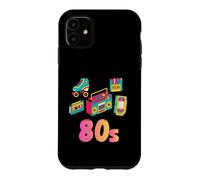 Funny 80s nostalgia retro cassette VHS roller blades 1980s Case for iPhone 11