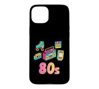 Funny 80s nostalgia retro cassette VHS roller blades 1980s Case for iPhone 15 Plus