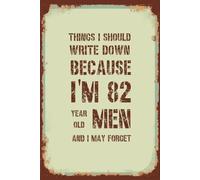 Funny 82nd Birthday Notebook For Men: Vintage Themed Blank Lined Notebook | Birthday Gifts For 82 Year Old Men | Present Idea For Dad, Husband, Brother or a Friend