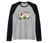 Funny 8647 Subtle Floral Style Bird 86 47 Roman Numerals Men Raglan Baseball Tee