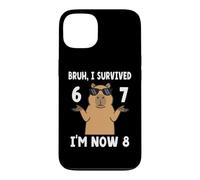 Funny 8th Birthday 67 Bruh I Survived 6 7 I'm Now 8 Year Boy Case for iPhone 13
