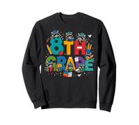 Funny 8th Grade Raccoons School Student Kids Sweatshirt