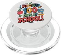 Funny 90s Graphic Design 100 Days of School PopSockets PopGrip for MagSafe
