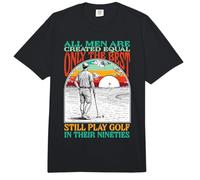 Funny 90th Birthday Golf Dad Play in Nineties Golfer Golfing Comfort Colors Adult Heavyweight T-Shirt