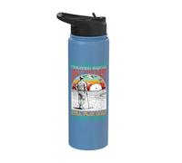 Funny 90th Birthday Golf Dad Play in Nineties Golfer Golfing Stainless Steel Insulated Water Bottle