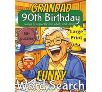 Funny 90th Birthday Grandad Word Search: 90th Birthday Gift Grandad UK | Present for Senior | Present for Grandpa | Birthday Gift | Wordsearch | Gifts ... gift | Present for Grandad | Nostalgic Gift