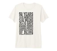 Funny 98th Birthday Shirt Old Meter Funny 98 Year Old Gifts Premium T-Shirt