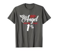 Funny 99% Angel But Oh that 1% T-Shirt, Men, Asphalt Grey, 6X-Large