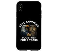 Funny 9th Anniversary 9 Years Still Annoying Couple Case for iPhone XS Max