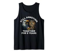 Funny 9th Anniversary 9 Years Still Annoying Couple Tank Top