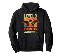 Funny 9th Wedding Anniversary Vintage Retro Level 9 Complete Pullover Hoodie