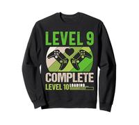 Funny 9th Wedding Anniversary Vintage Retro Level 9 Complete Sweatshirt