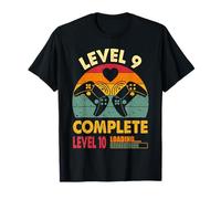 Funny 9th Wedding Anniversary Vintage Retro Level 9 Complete T-Shirt