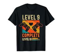 Funny 9th Wedding Anniversary Vintage Retro Level 9 Complete T-Shirt