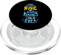 Funny A Day Without Music design for musicians PopSockets PopGrip for MagSafe
