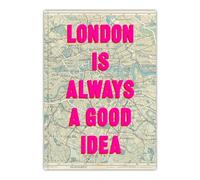 Funny A5 Notebook | Notepad - Real Hackney Dave - 'London Is Always A Good Idea' - Perfect Bound - 96 Feint Lined Pages (48 Sheets) - Witty Amusing Artistic Humour - Creative Gift Ideas