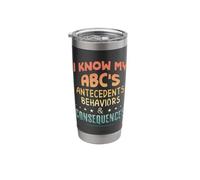 Funny ABA Therapist - I Know My Abc's Stainless Steel Insulated Tumbler