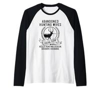 Funny Abandoned Hunting Wives Social Club Raglan Baseball Tee