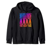 Funny Abba Name Surname Funny Abba Birthday Joke Gifts Zip Hoodie
