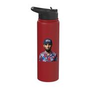 Funny Abe Abraham Lincoln Independence July 4th Vacation Stainless Steel Insulated Water Bottle