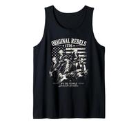 Funny Abraham Lincoln George Washington 4th of July Vintage Tank Top