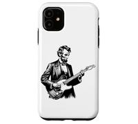 Funny Abraham Lincoln Playing Electric Guitar Case for iPhone 11
