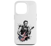 Funny Abraham Lincoln Playing Electric Guitar Case for iPhone 13 Pro
